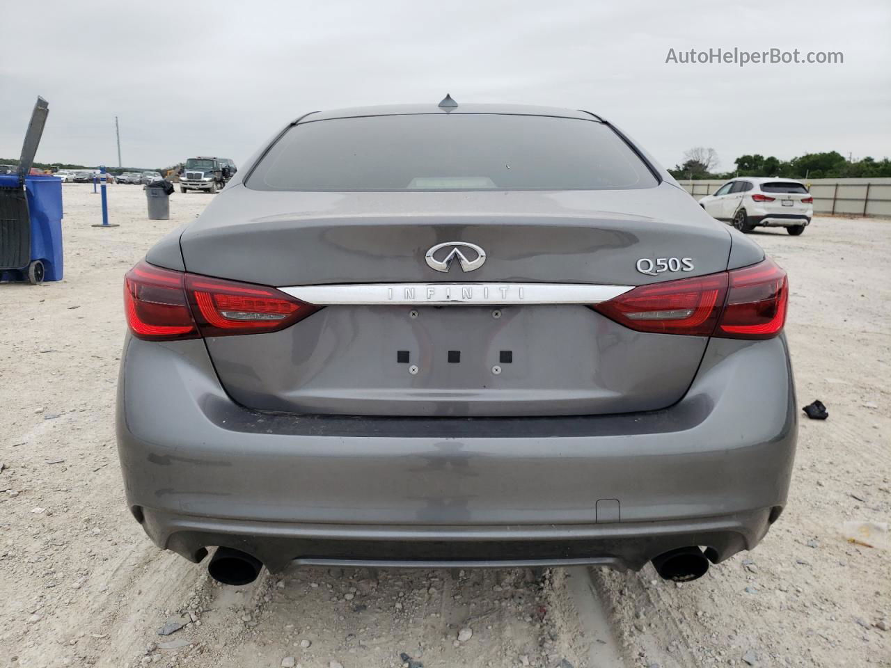 2018 Infiniti Q50 Luxe Gray vin: JN1EV7AP8JM366197