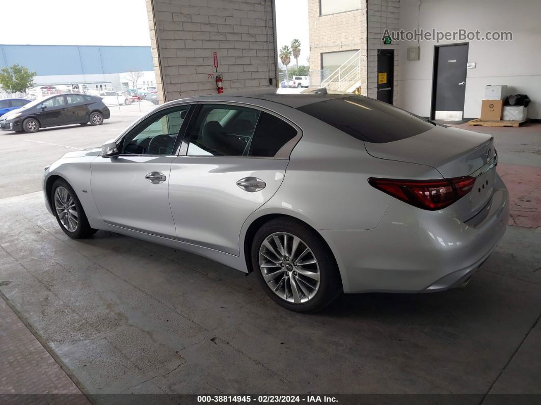 2019 Infiniti Q50 3.0t Luxe Silver vin: JN1EV7AP8KM511546