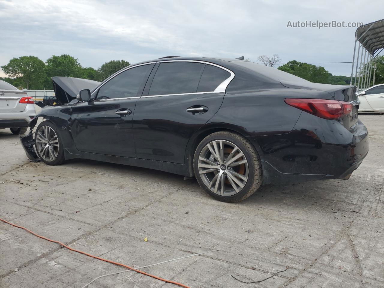 2019 Infiniti Q50 Luxe Black vin: JN1EV7AP8KM513135