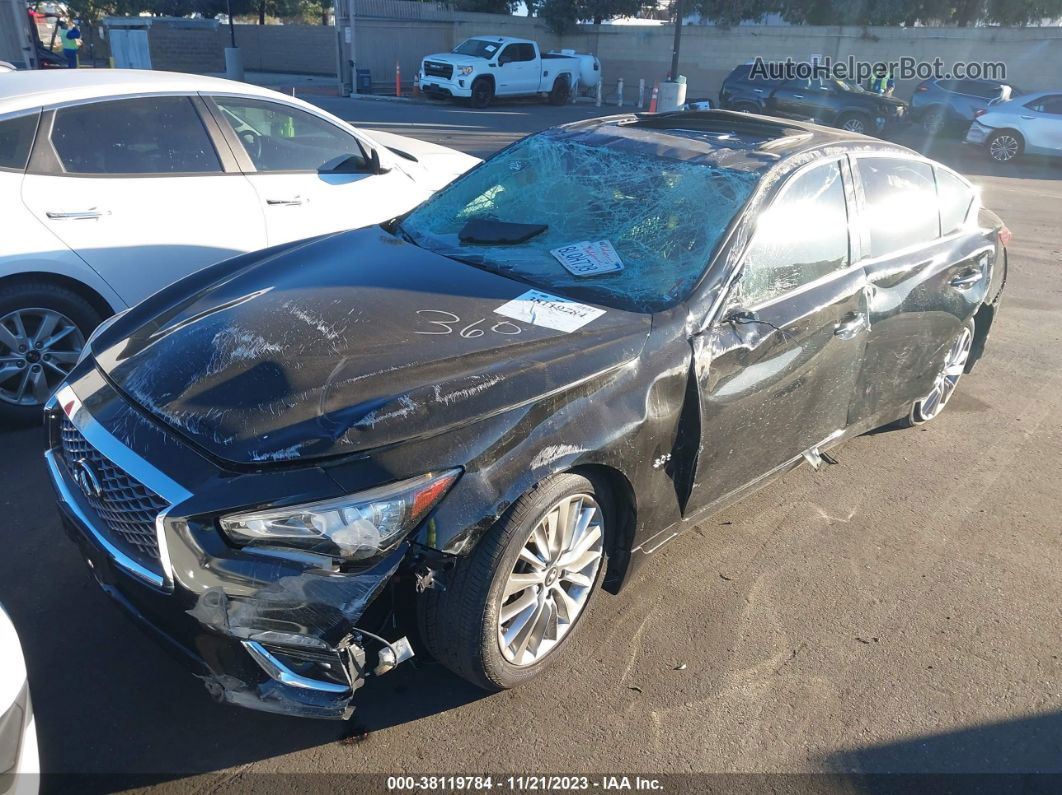 2019 Infiniti Q50 3.0t Luxe Black vin: JN1EV7AP8KM514351