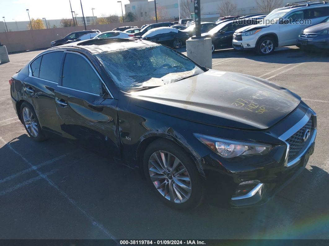 2019 Infiniti Q50 3.0t Luxe Black vin: JN1EV7AP8KM514351