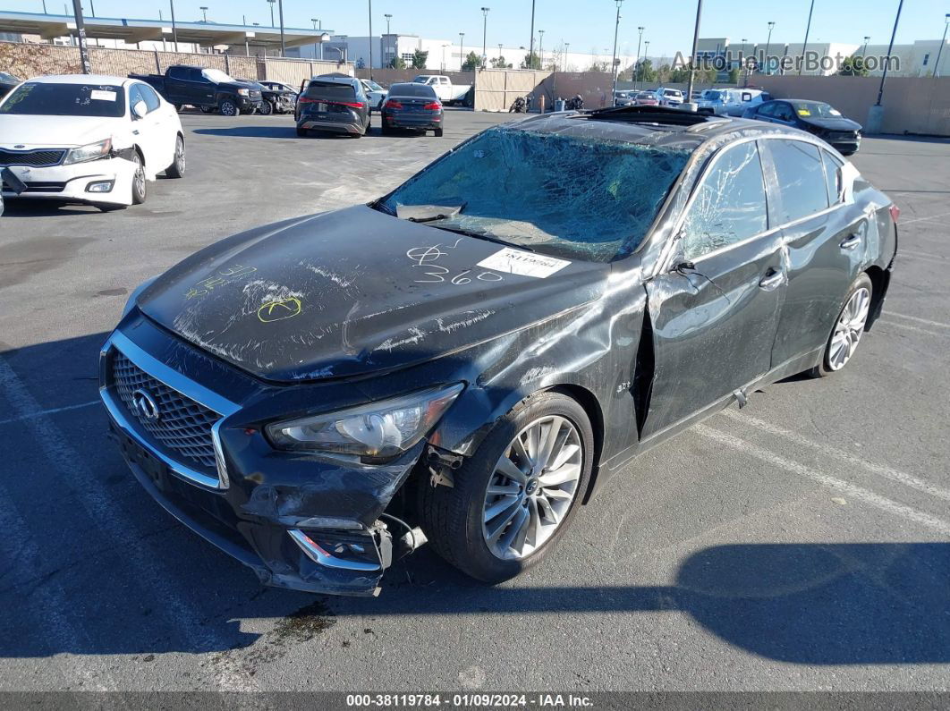 2019 Infiniti Q50 3.0t Luxe Black vin: JN1EV7AP8KM514351