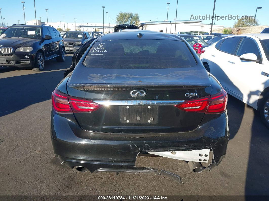 2019 Infiniti Q50 3.0t Luxe Black vin: JN1EV7AP8KM514351