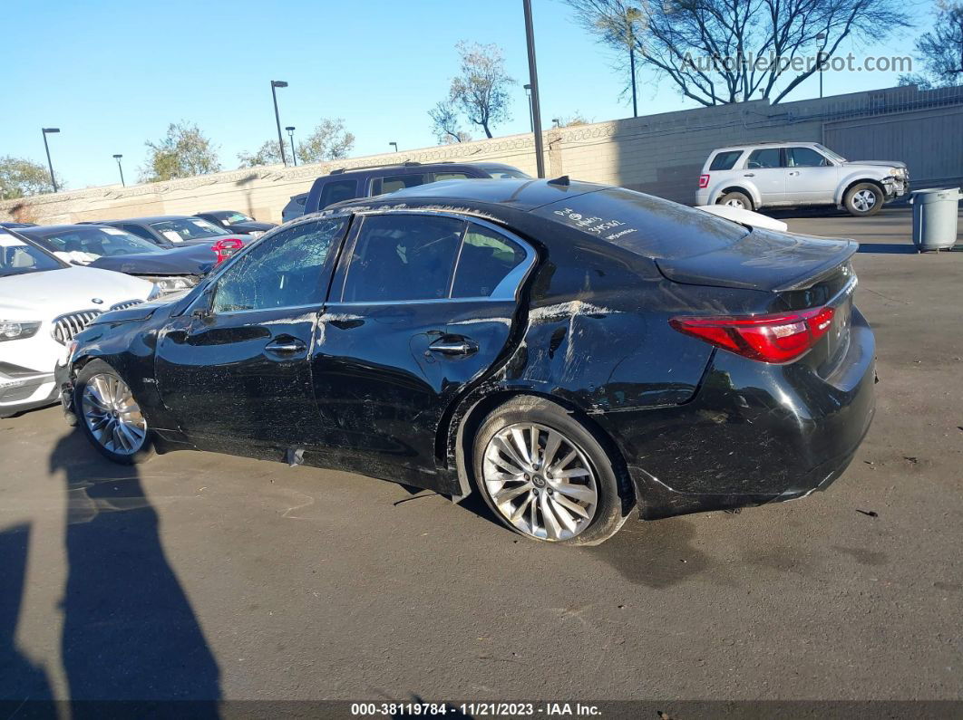 2019 Infiniti Q50 3.0t Luxe Black vin: JN1EV7AP8KM514351