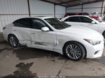 2019 Infiniti Q50 3.0t Luxe Белый vin: JN1EV7AP8KM514964