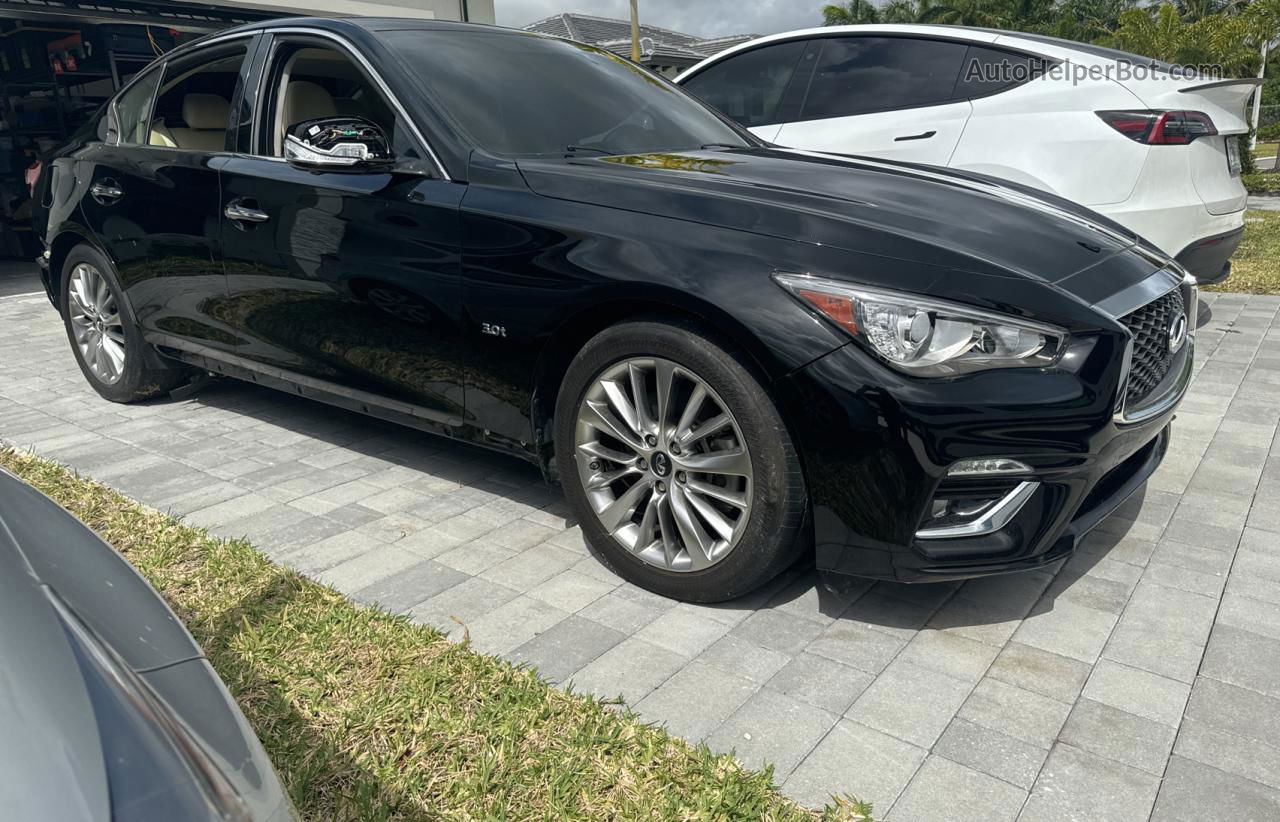 2019 Infiniti Q50 Luxe Black vin: JN1EV7AP8KM515340