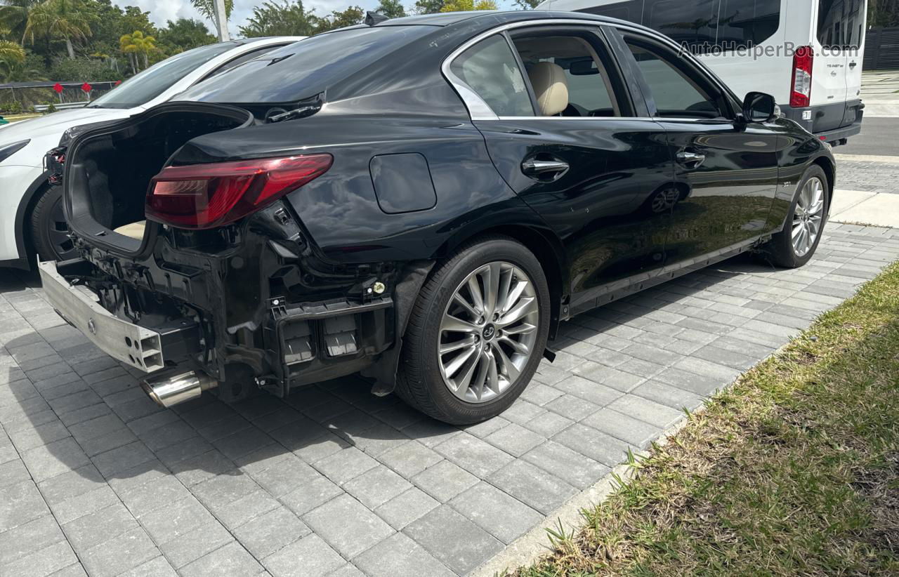 2019 Infiniti Q50 Luxe Black vin: JN1EV7AP8KM515340