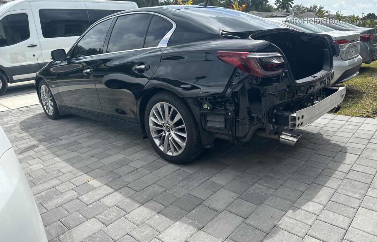 2019 Infiniti Q50 Luxe Black vin: JN1EV7AP8KM515340