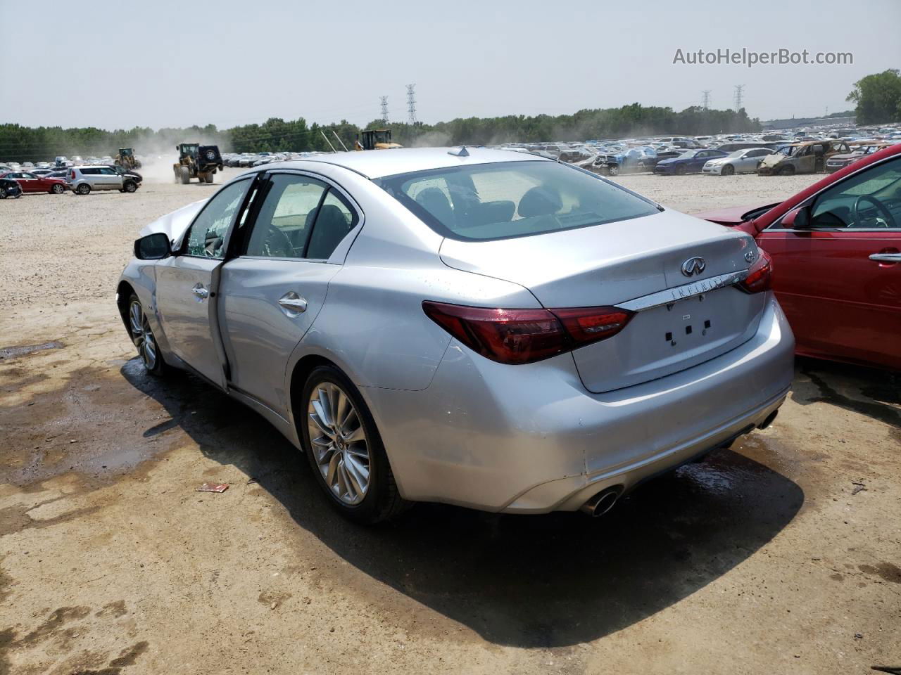 2019 Infiniti Q50 Luxe Серый vin: JN1EV7AP8KM515578