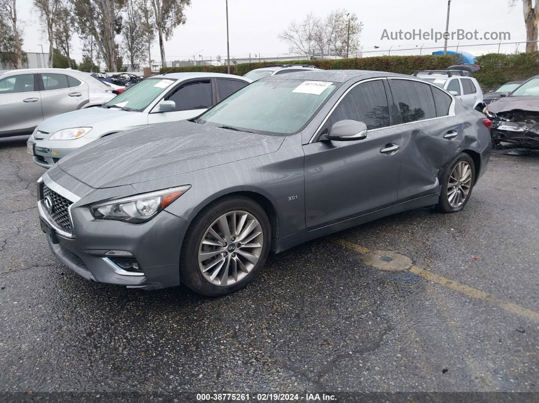 2019 Infiniti Q50 3.0t Luxe Gray vin: JN1EV7AP8KM517279