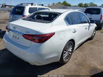 2019 Infiniti Q50 3.0t Luxe White vin: JN1EV7AP8KM519758