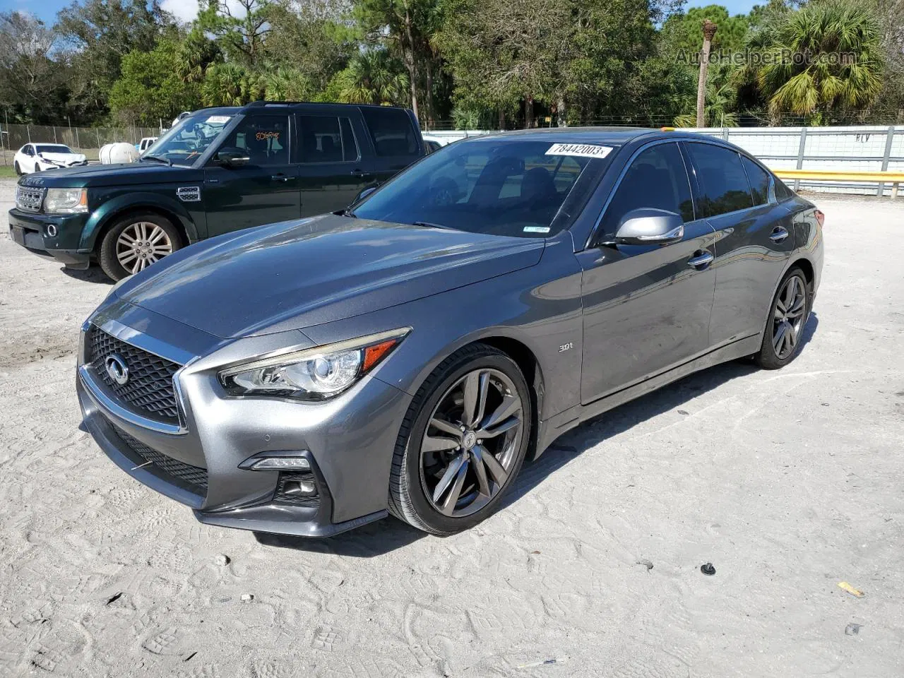 2019 Infiniti Q50 Luxe Gray vin: JN1EV7AP8KM540772