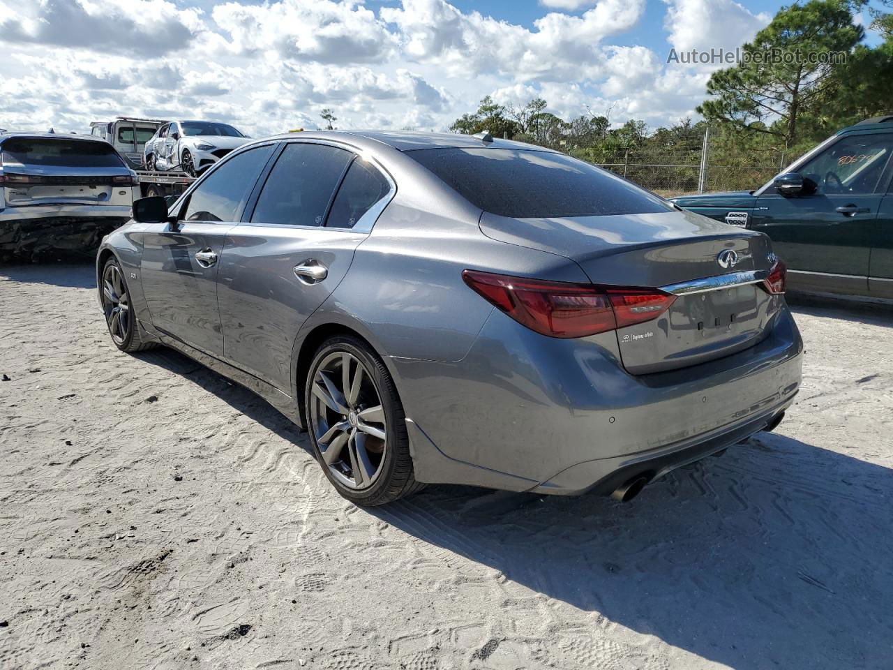 2019 Infiniti Q50 Luxe Gray vin: JN1EV7AP8KM540772