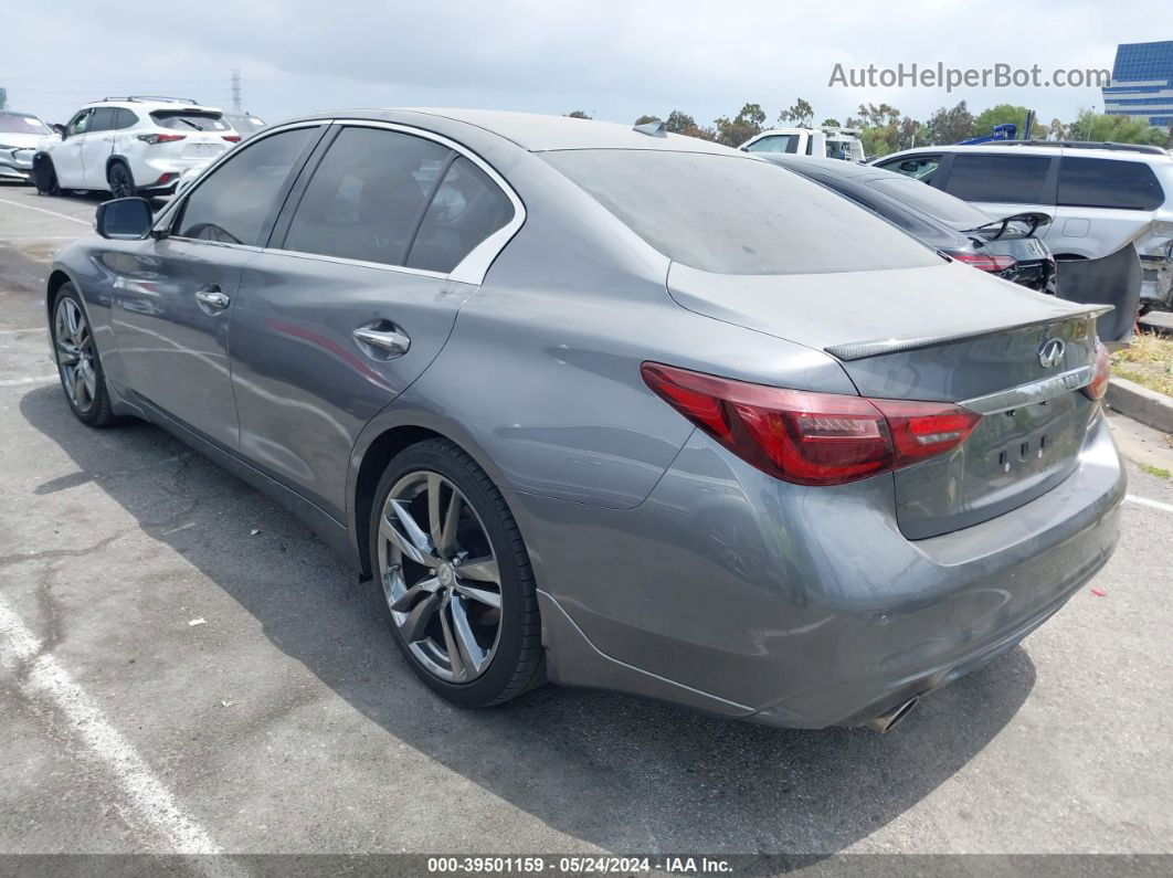 2019 Infiniti Q50 3.0t Signature Edition Gray vin: JN1EV7AP8KM541601