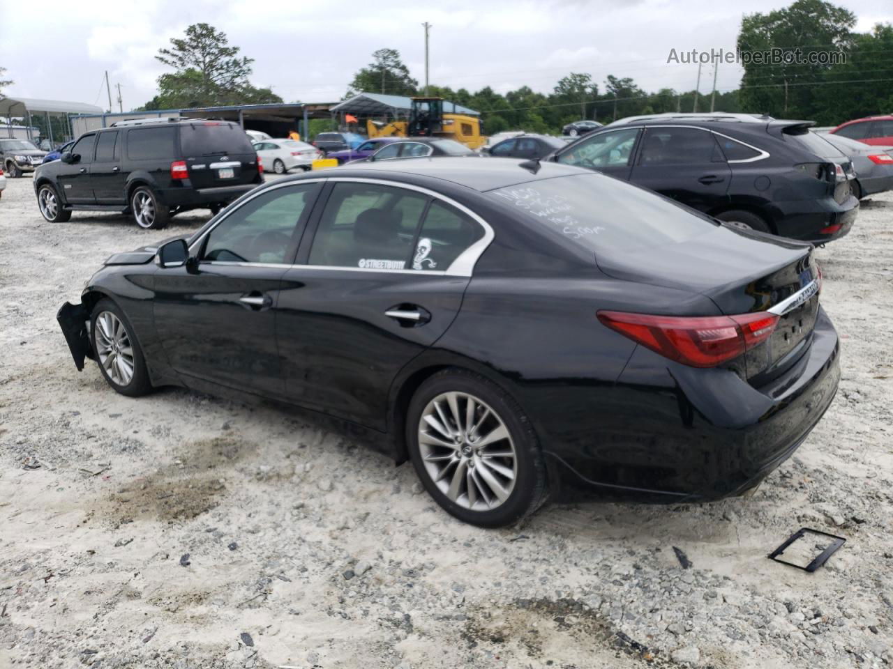 2019 Infiniti Q50 Luxe Черный vin: JN1EV7AP8KM542425