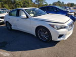 2019 Infiniti Q50 Luxe White vin: JN1EV7AP8KM543171