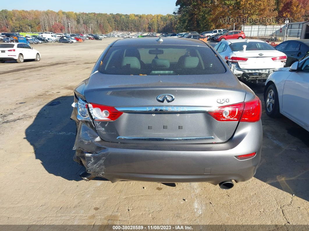 2016 Infiniti Q50 3.0t Premium Gray vin: JN1EV7AP9GM301657