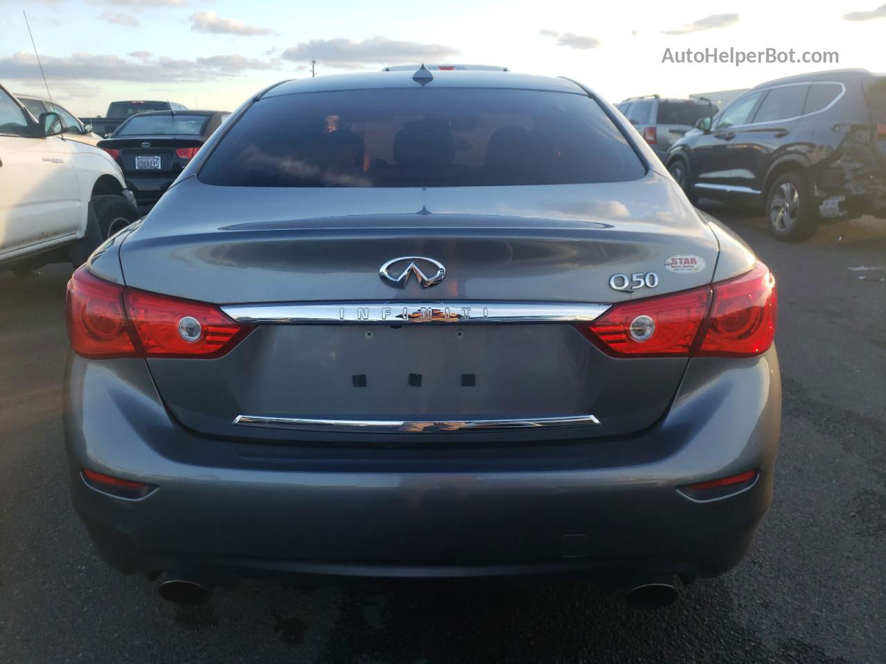 2016 Infiniti Q50 Premium Charcoal vin: JN1EV7AP9GM304428