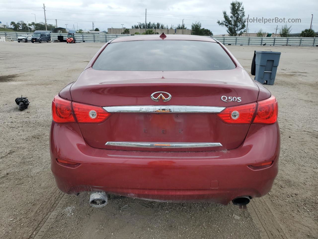 2016 Infiniti Q50 Premium Burgundy vin: JN1EV7AP9GM304719