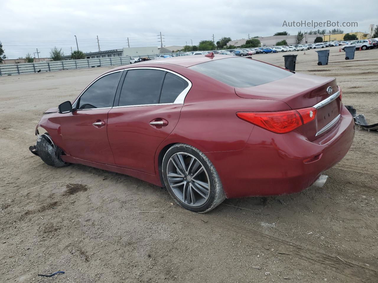 2016 Infiniti Q50 Premium Бордовый vin: JN1EV7AP9GM304719