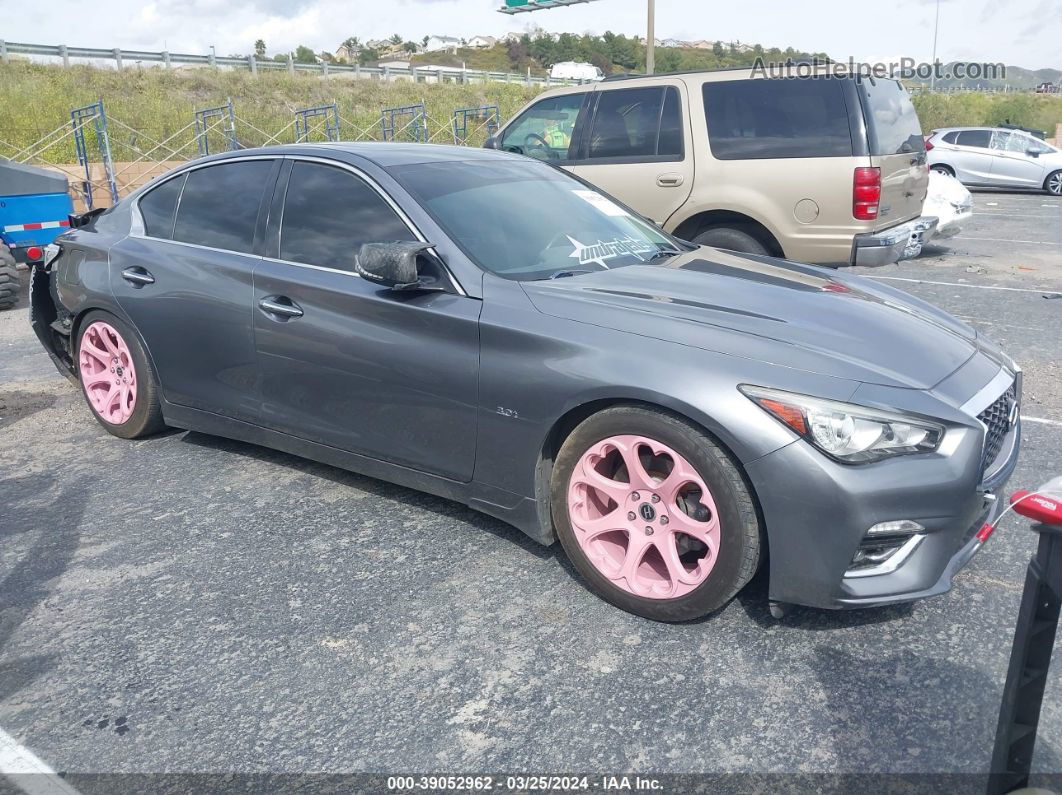 2018 Infiniti Q50 3.0t Luxe Серый vin: JN1EV7AP9JM351112