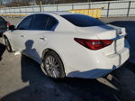 2018 Infiniti Q50 Luxe White vin: JN1EV7AP9JM352860