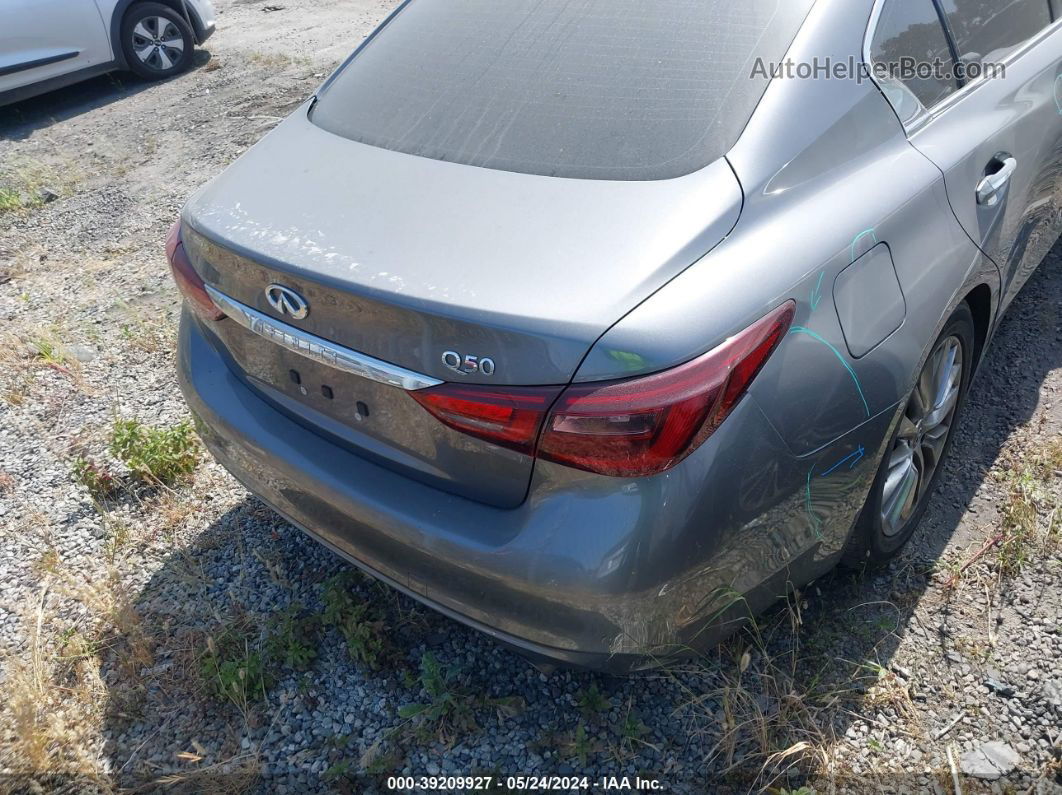 2018 Infiniti Q50 3.0t Luxe Gray vin: JN1EV7AP9JM353992