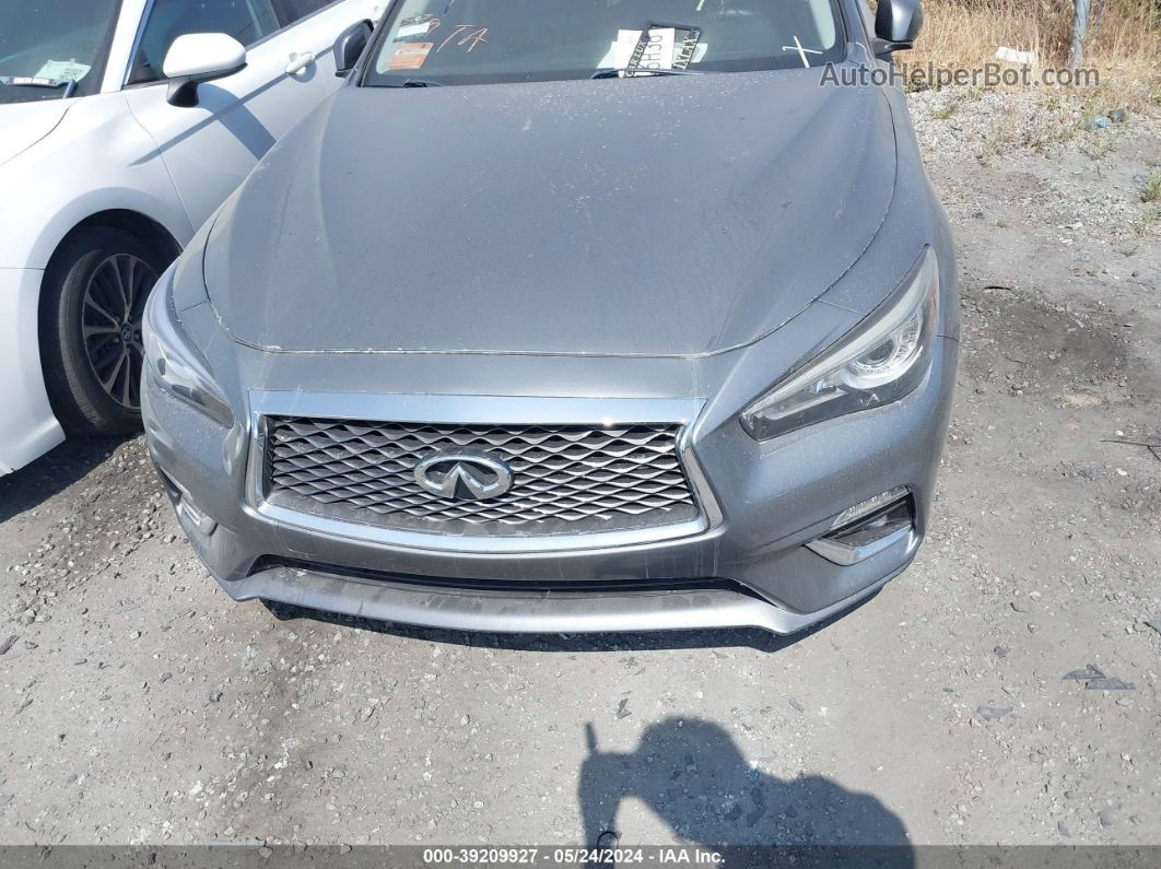 2018 Infiniti Q50 3.0t Luxe Gray vin: JN1EV7AP9JM353992