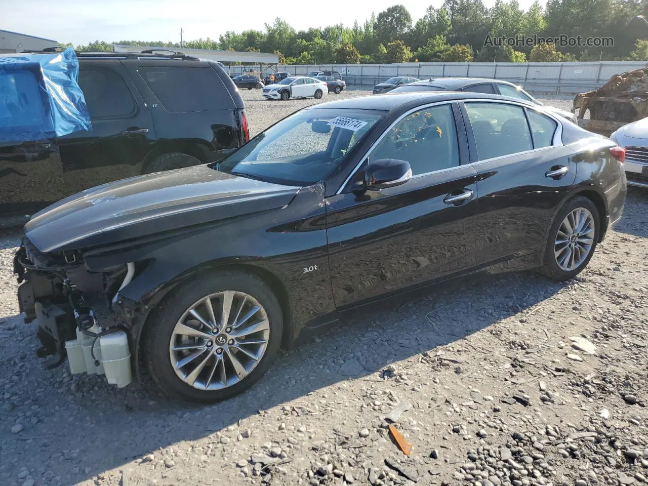 2018 Infiniti Q50 Luxe Черный vin: JN1EV7AP9JM354236