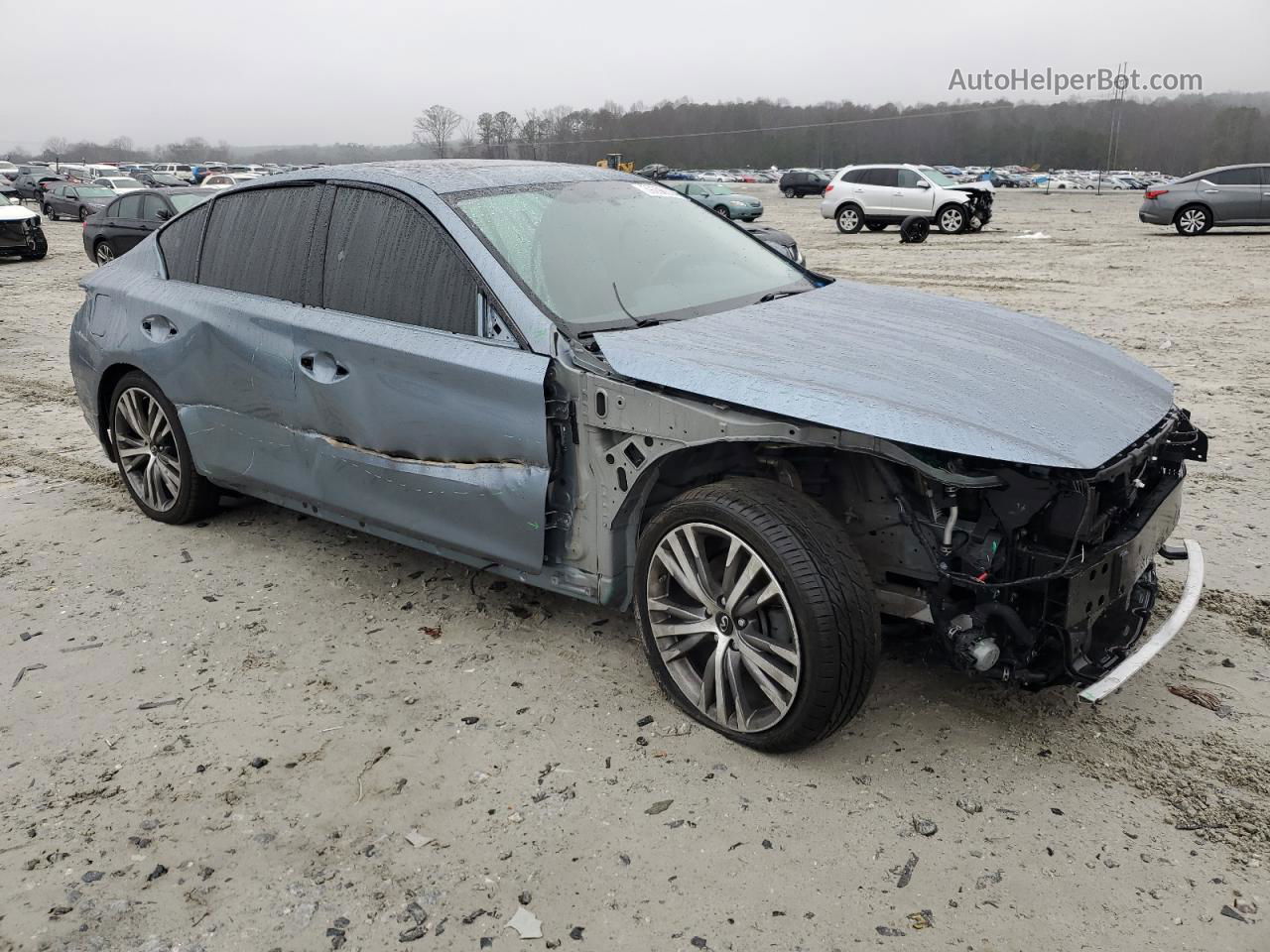 2018 Infiniti Q50 Luxe Gray vin: JN1EV7AP9JM355595