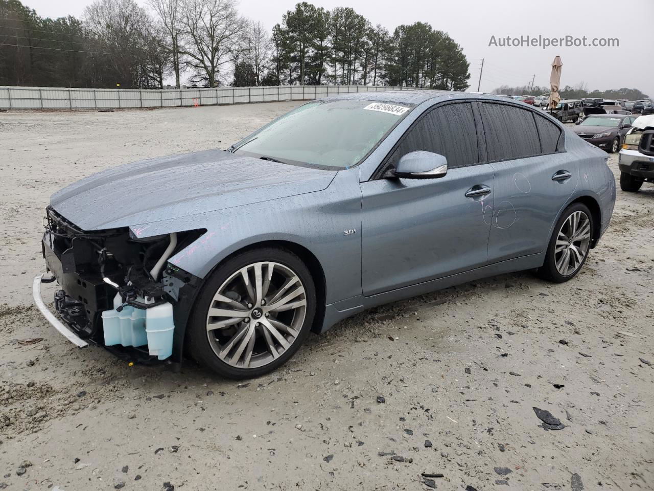 2018 Infiniti Q50 Luxe Gray vin: JN1EV7AP9JM355595