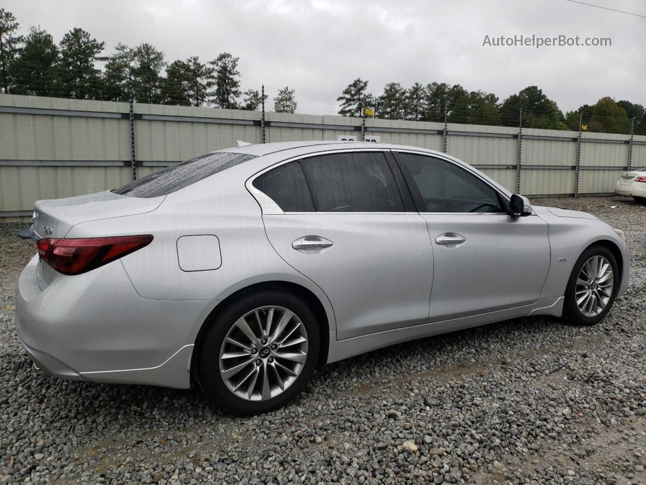 2018 Infiniti Q50 Luxe Silver vin: JN1EV7AP9JM356830