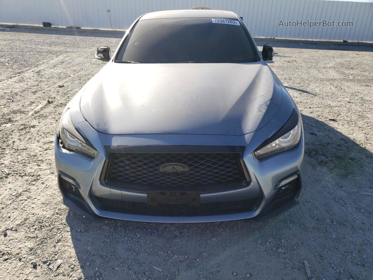 2018 Infiniti Q50 Luxe Синий vin: JN1EV7AP9JM358979