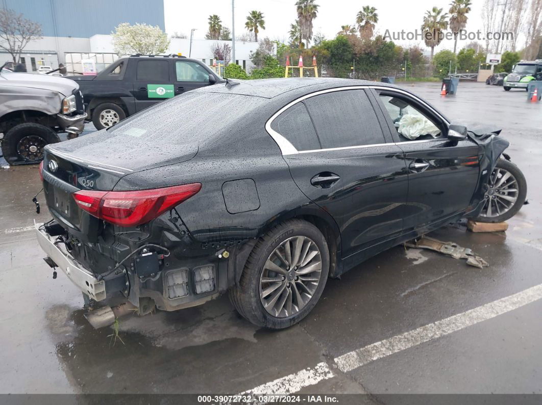 2018 Infiniti Q50 3.0t Luxe Черный vin: JN1EV7AP9JM361686