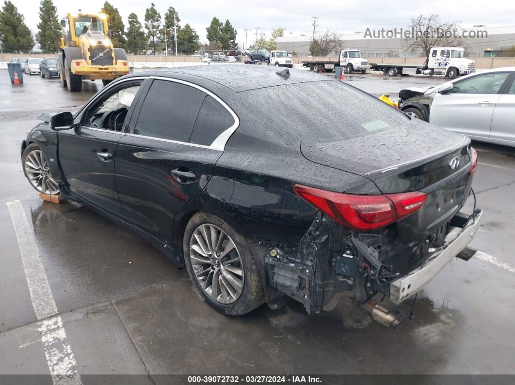 2018 Infiniti Q50 3.0t Luxe Black vin: JN1EV7AP9JM361686