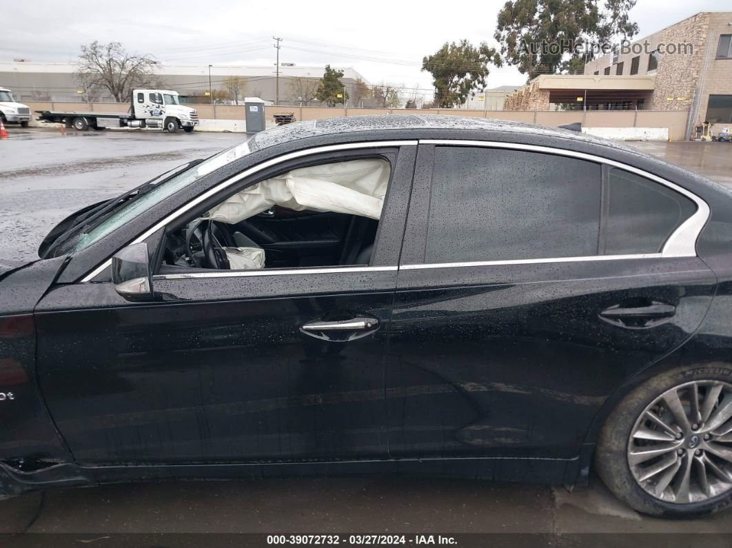 2018 Infiniti Q50 3.0t Luxe Black vin: JN1EV7AP9JM361686