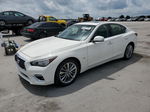 2018 Infiniti Q50 Luxe Белый vin: JN1EV7AP9JM363048