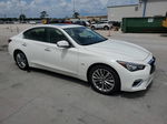 2018 Infiniti Q50 Luxe White vin: JN1EV7AP9JM363048