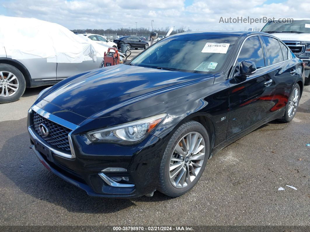 2018 Infiniti Q50 3.0t Luxe Black vin: JN1EV7AP9JM364538