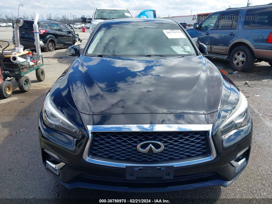 2018 Infiniti Q50 3.0t Luxe Черный vin: JN1EV7AP9JM364538