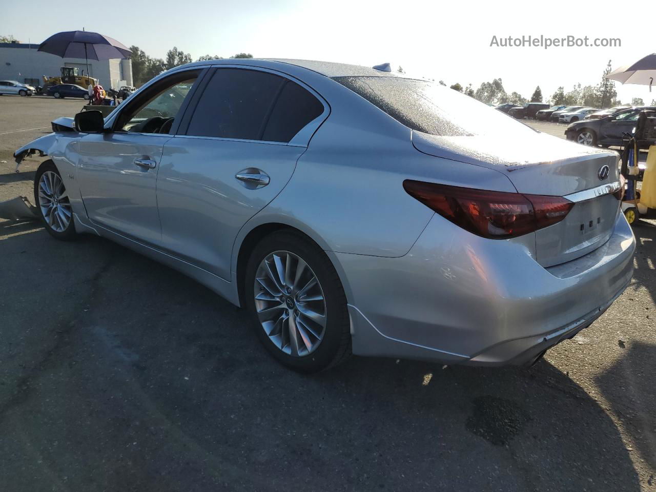 2019 Infiniti Q50 Luxe Silver vin: JN1EV7AP9KM510406