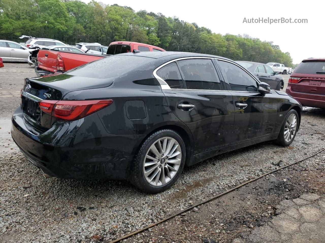 2019 Infiniti Q50 Luxe Black vin: JN1EV7AP9KM517940