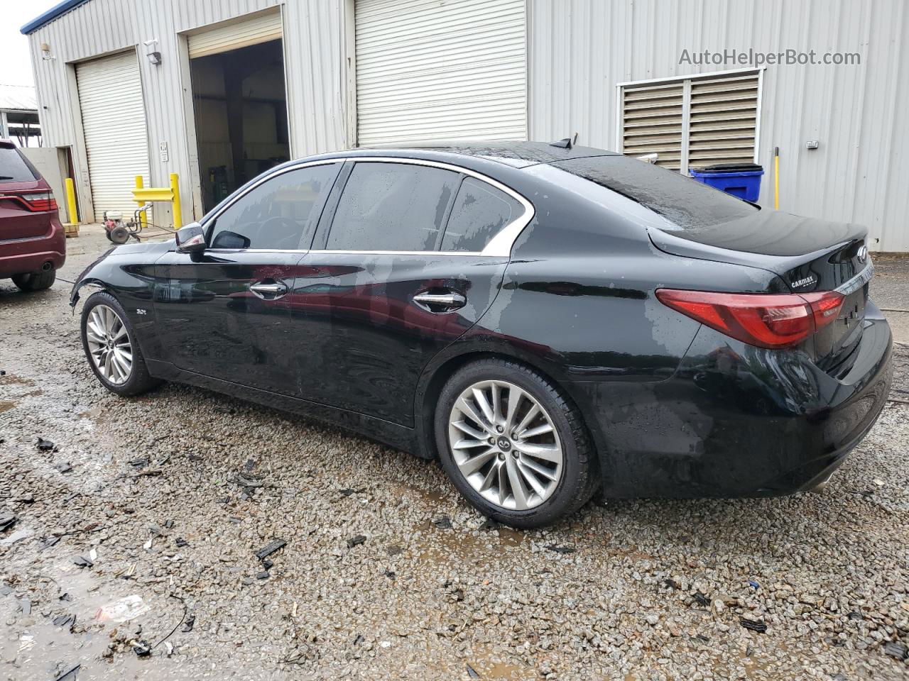 2019 Infiniti Q50 Luxe Черный vin: JN1EV7AP9KM517940