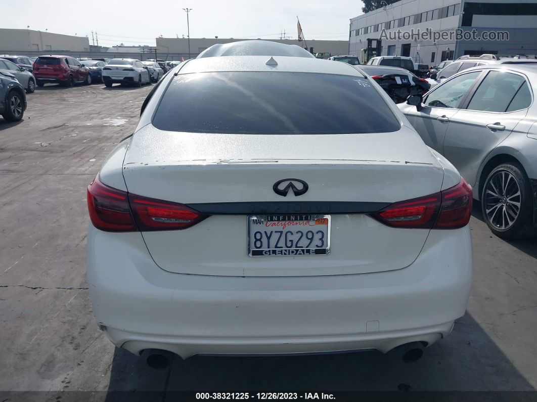 2019 Infiniti Q50 3.0t Luxe Белый vin: JN1EV7AP9KM518764