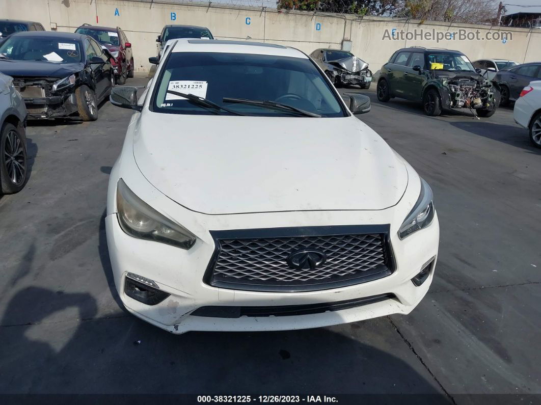 2019 Infiniti Q50 3.0t Luxe Белый vin: JN1EV7AP9KM518764