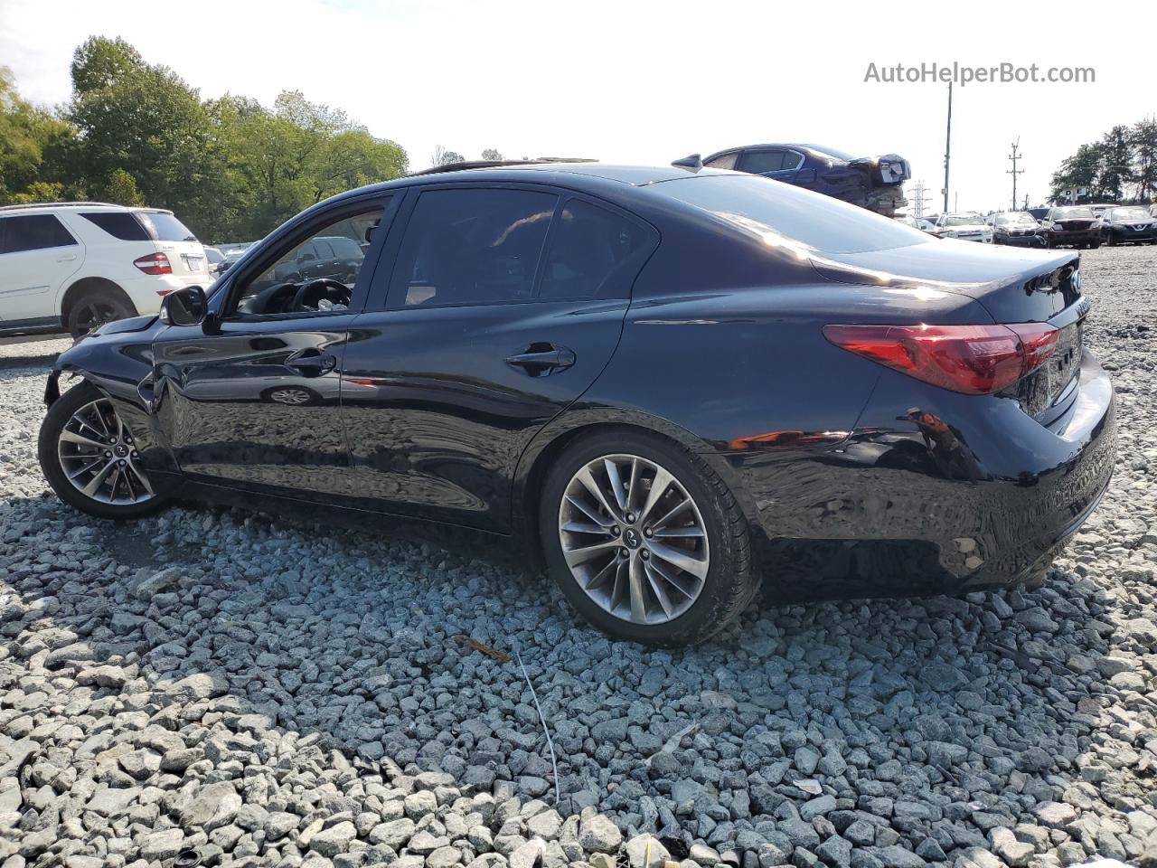 2019 Infiniti Q50 Luxe Black vin: JN1EV7AP9KM519543