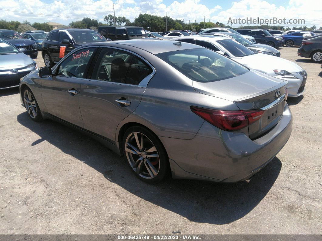 2019 Infiniti Q50 3.0t Signature Edition Gray vin: JN1EV7AP9KM540876