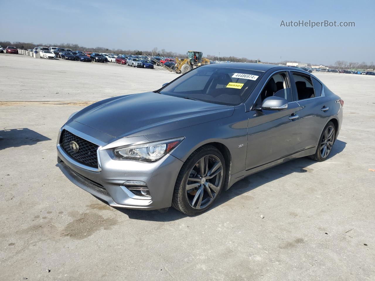 2019 Infiniti Q50 Luxe Gray vin: JN1EV7AP9KM540988