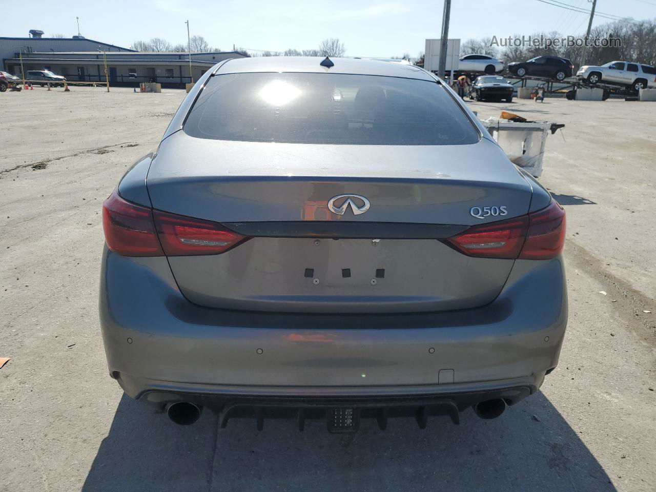 2019 Infiniti Q50 Luxe Gray vin: JN1EV7AP9KM540988