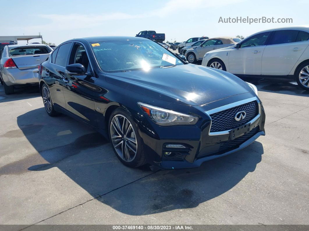 2016 Infiniti Q50 3.0t Sport Black vin: JN1EV7APXGM302591